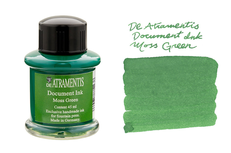 De Atramentis Document Ink Moss Green - 45ml Bottled Ink