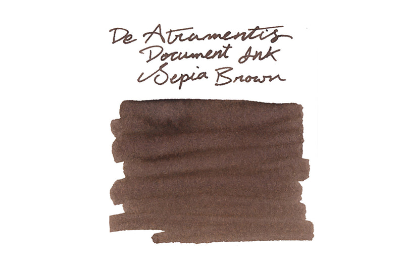 De Atramentis Document Ink Sepia Brown - Ink Sample