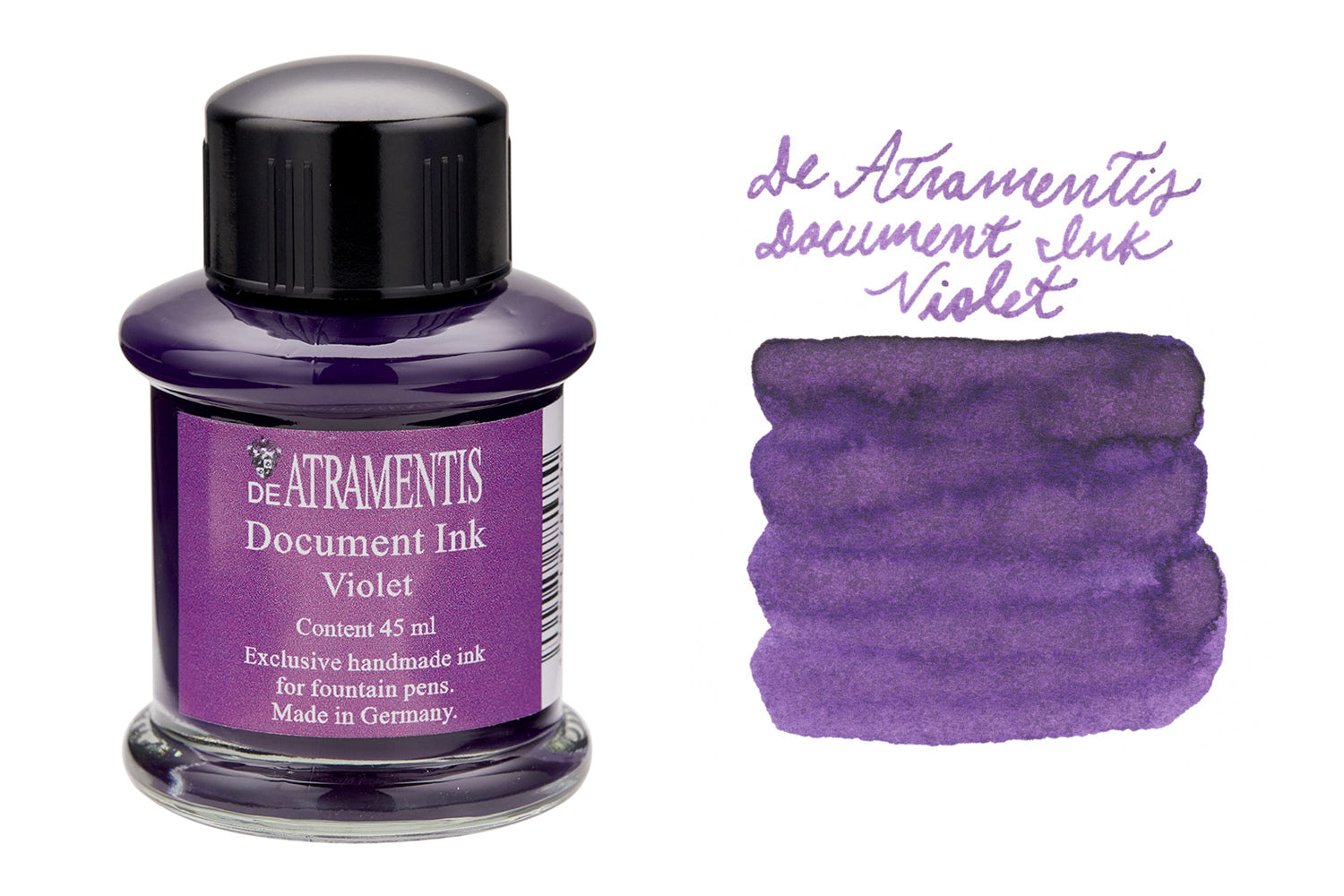 De Atramentis Document Ink Violet - 45ml Bottled Fountain Pen Ink - The ...
