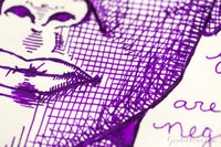 De Atramentis Purple Violet - Ink Sample