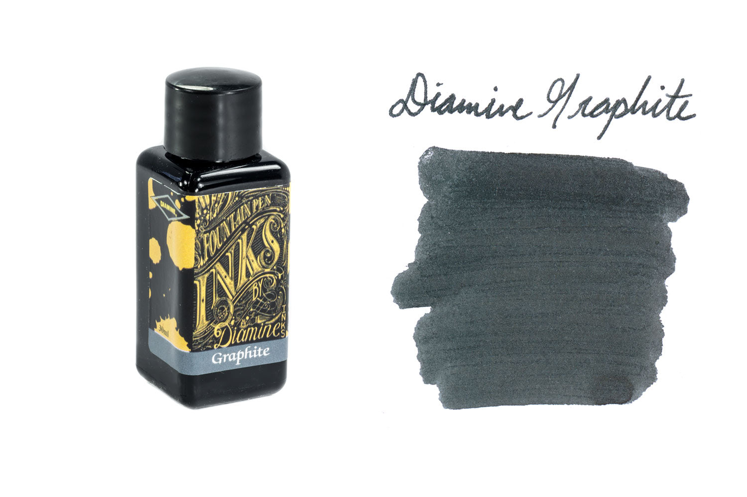 Diamine Graphite - 30ml Bottled Fountain Pen Ink - The Goulet Pen Company