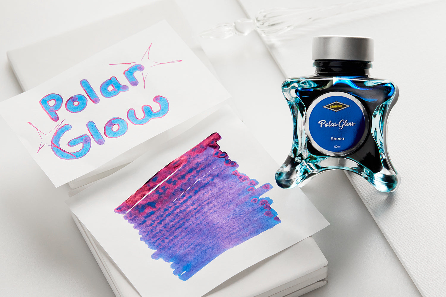 Diamine Polar Glow - Ink Sample - The Goulet Pen Company