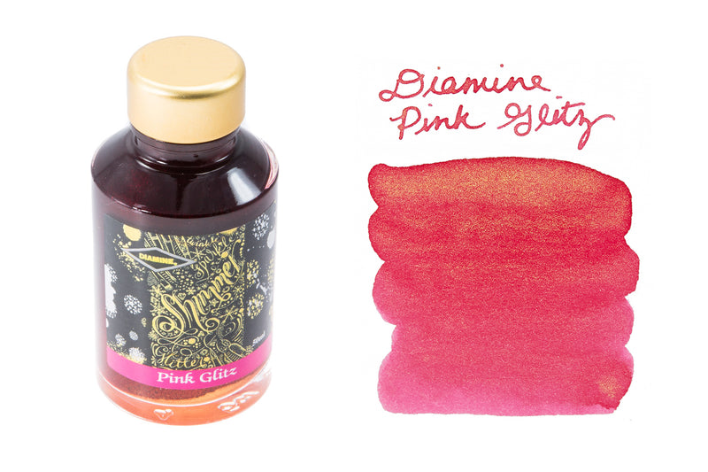 Diamine Pink Glitz - 50ml Bottled Ink