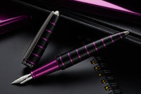 Diplomat Elox Fountain Pen - Ring Black/Purple