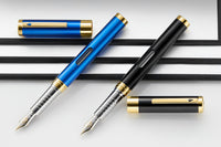 Diplomat Nexus Fountain Pen - Black/Gold