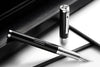 Diplomat Nexus Fountain Pen - Black/Silver
