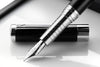 Diplomat Nexus Fountain Pen - Black/Silver