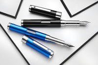 Diplomat Nexus Fountain Pen - Blue/Silver
