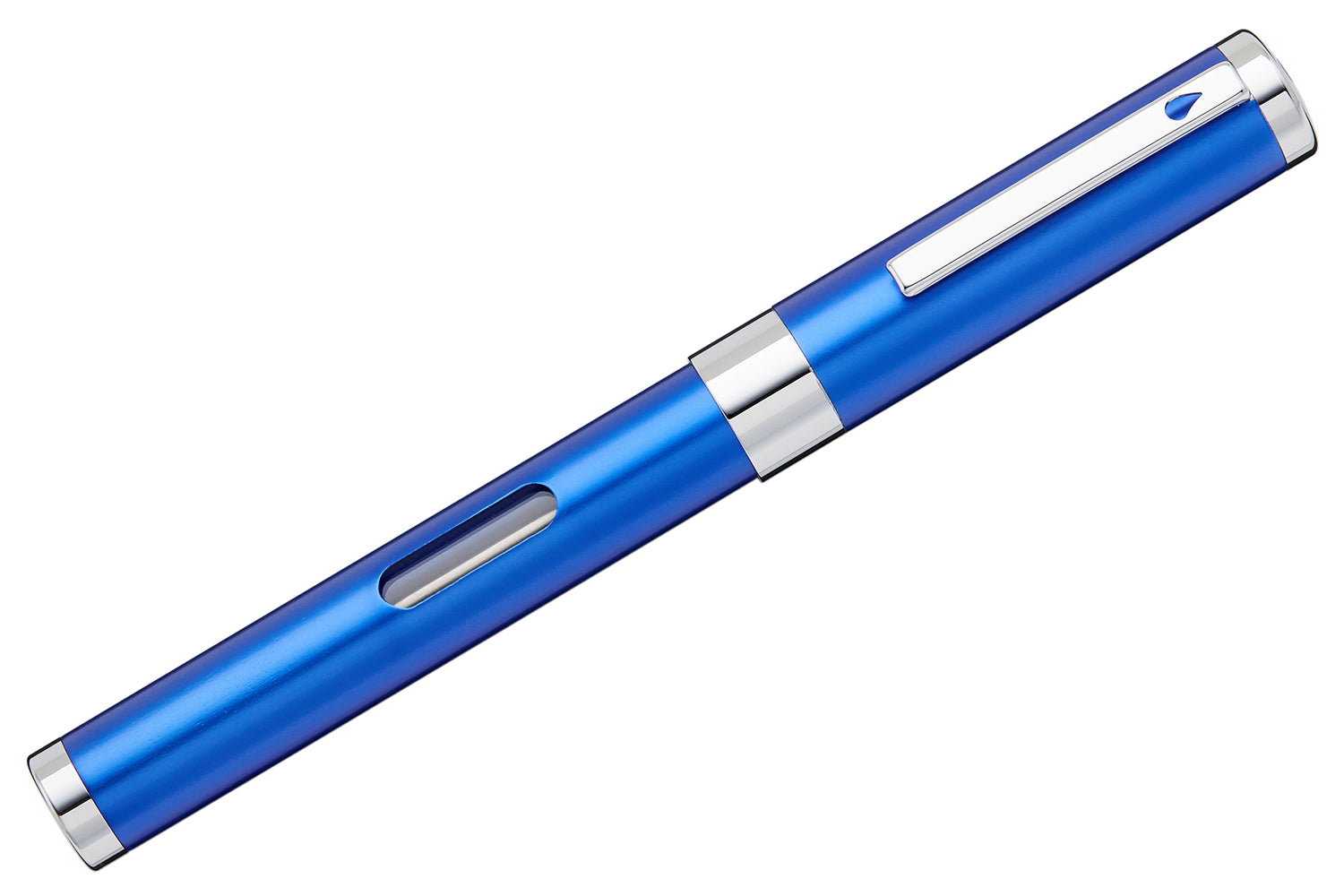 72 Fudeya Glass Pen, Dip Pen, Fountain Pen, Blue with Box, Blue Ripple new