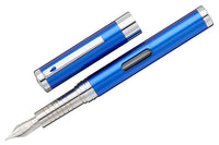 Diplomat Nexus Fountain Pen - Blue/Silver