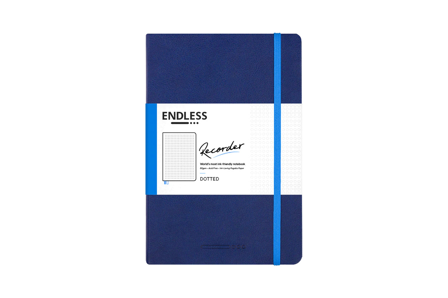 Notebook: Blue Paper + White Pen