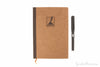 Exacompta Basic A5 Journal - Tan/Gold, Lined