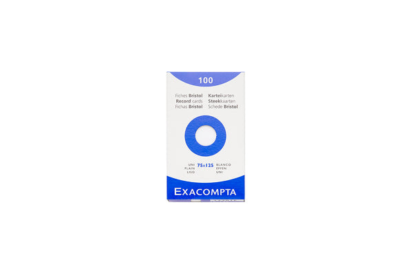 Exacompta White Index Cards (3 x 5) - Blank - The Goulet Pen