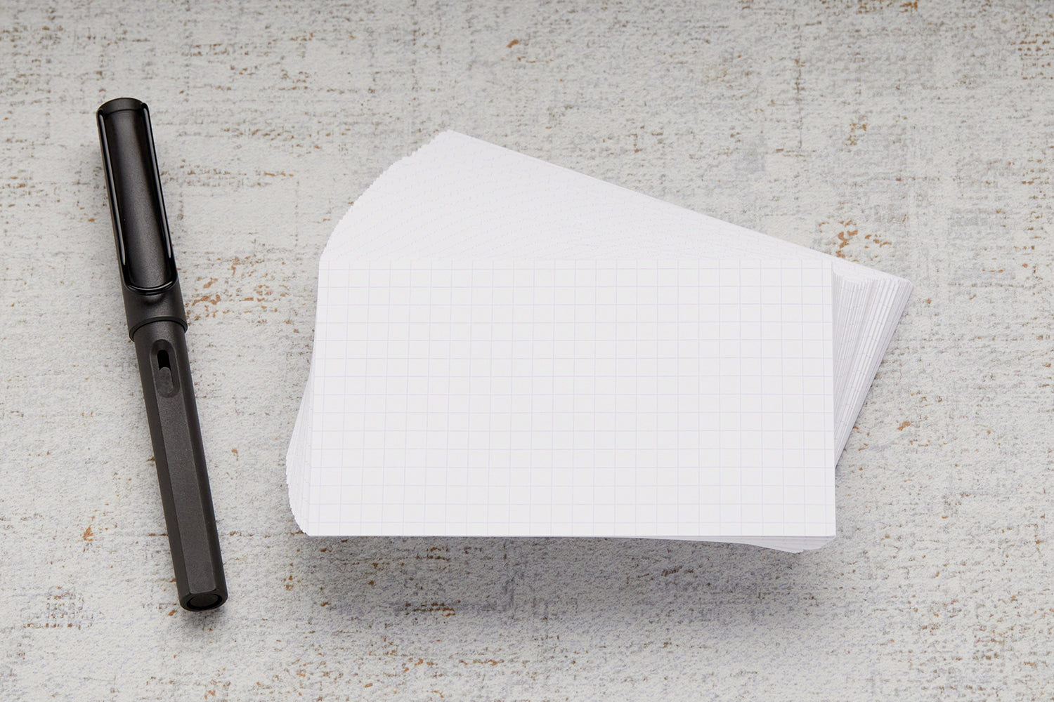 Graph Note Card Exacompta White Index Cards (3 x 5) - Graph - The Goulet Pen Company