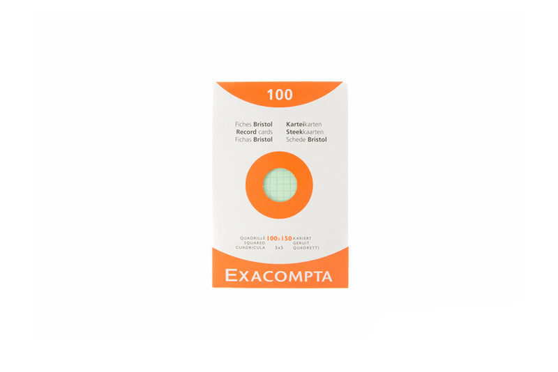 Exacompta Pastel Index Cards (4 x 6) - Graph