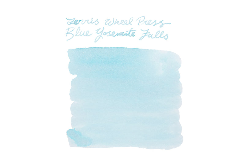 Ferris Wheel Press Blue Yosemite Falls - Ink Sample