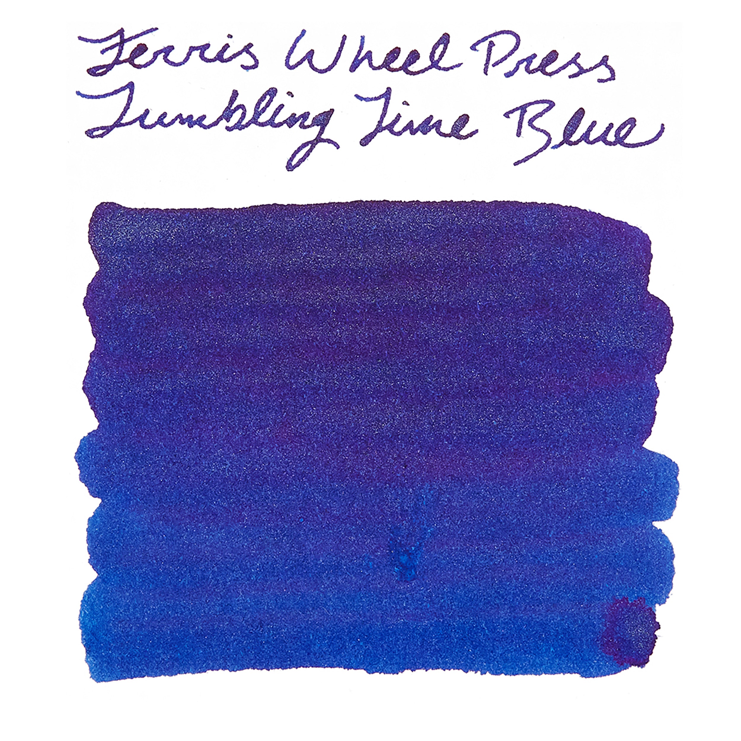 Ferris Wheel Press Tumbling Time Blue - Ink Sample - The Goulet