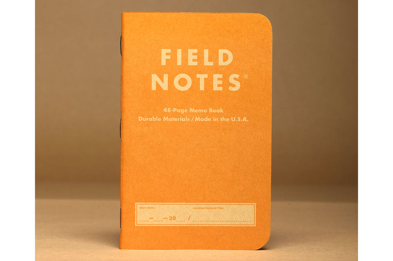 Field Notes Notebooks - Kraft Plus Amber