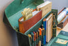 Galen Leather Writer's Medic Bag - Crazy Horse Forest Green