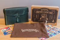 Galen Leather Writer's Medic Bag - Crazy Horse Forest Green