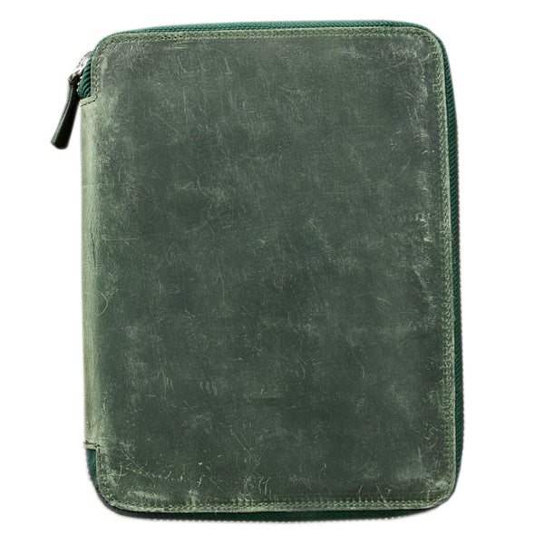GalenLeather-A5Folio-CHGreen-