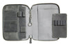 Galen Leather Zippered A5 Notebook Folio - Crazy Horse Smoky