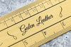 Galen Leather Brass Ruler