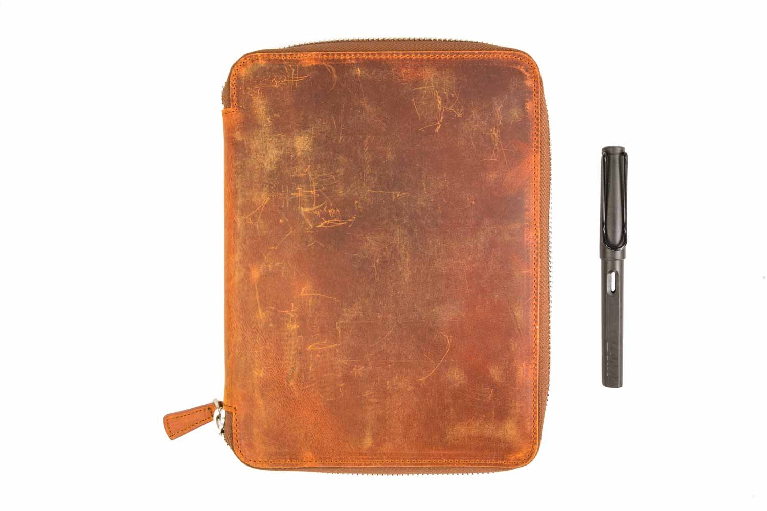 Galen Leather Traveler's Wallet Insert Brown