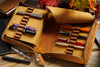 Galen Leather Zippered 40 Slot Pen Case - Crazy Horse Brown