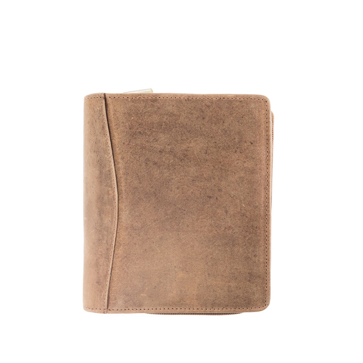 Girologio 12 Zippered Pen Case - Saddle - The Goulet Pen Company