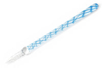 Jacques Herbin Straight Glass Dip Pen - Bleu Calanque