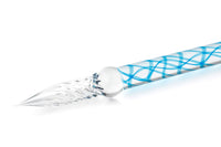 Jacques Herbin Straight Glass Dip Pen - Bleu Calanque