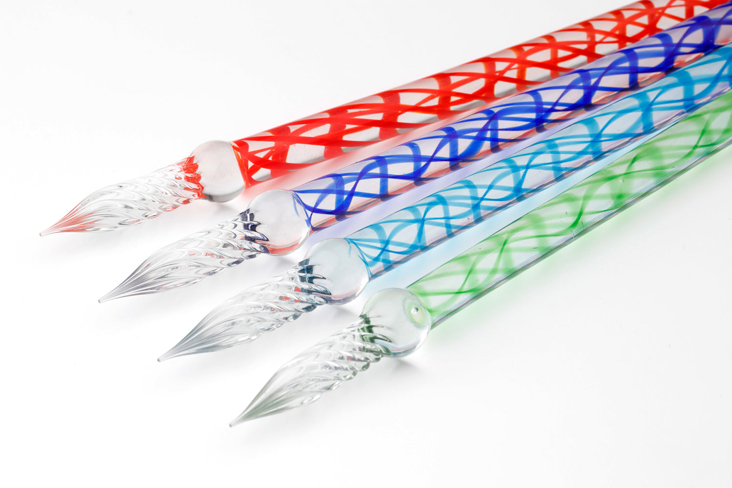 Jacques Herbin Straight Glass Dip Pen Bleu Calanque The Goulet