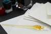 Herbin Round Glass Dip Pen - Amber