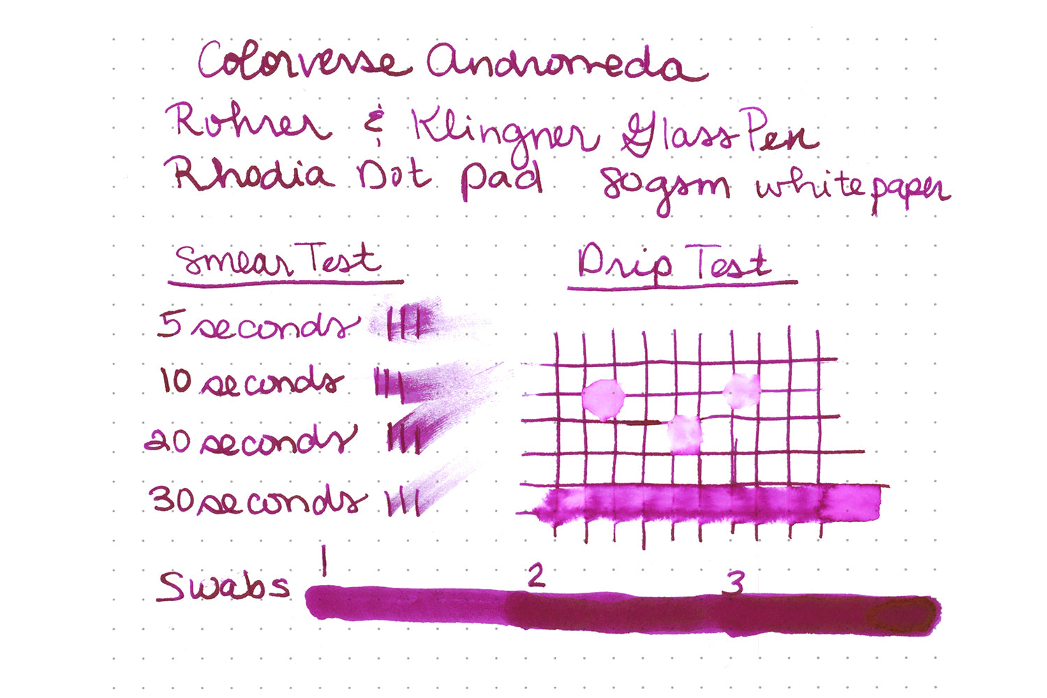 Colorverse Andromeda - Ink Sample - The Goulet Pen Company