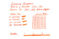 Diamine Pumpkin - Ink Sample