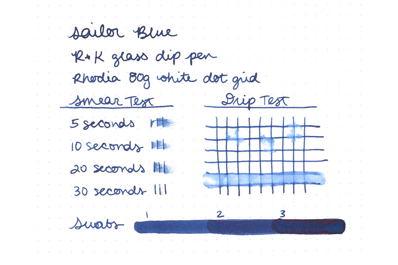 Sailor Blue - Ink Sample