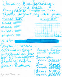 Diamine Blue Lightning - 50ml Bottled Ink