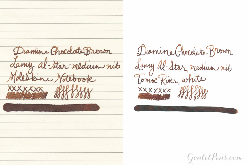 Who Doesn't Like Chocolate?! • Diamine Chocolate Brown Ink Test 