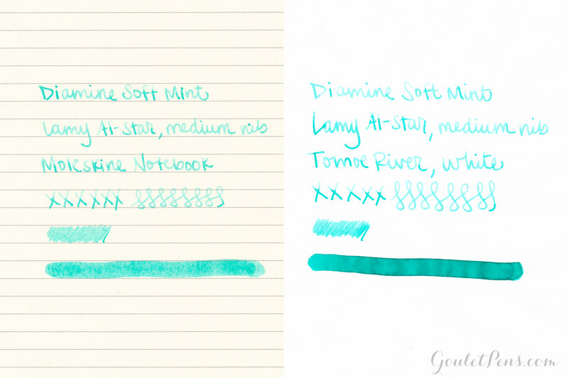 Diamine Soft Mint - Ink Sample
