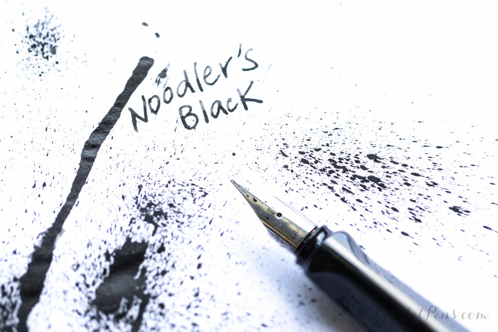 Noodler's Ink X-Feather Black - 4.5 oz Bottled Ink (With Charlie Pen) –  Lemur Ink