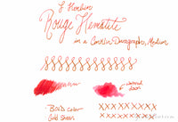 Jacques Herbin 1670 Rouge Hematite - Ink Sample