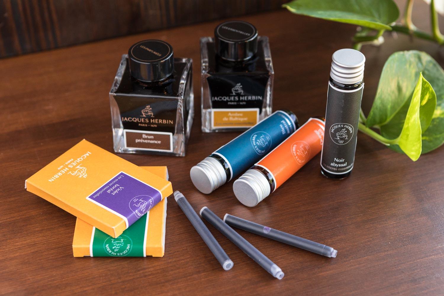 Jacques Herbin Noir Abyssal - Fountain Pen Ink Cartridges - The