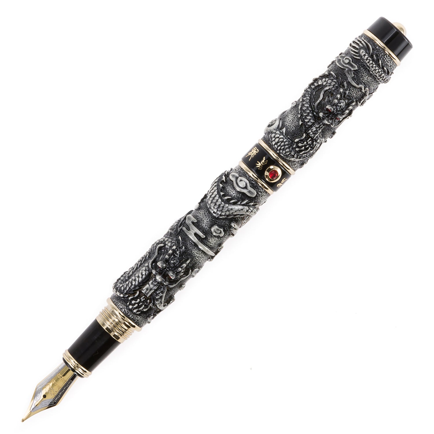 Jinhao 999 Dragon Fountain Pen Black The Goulet Pen Company