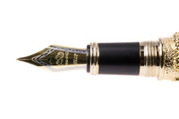 Jinhao 999 Dragon Fountain Pen - Gold/Red