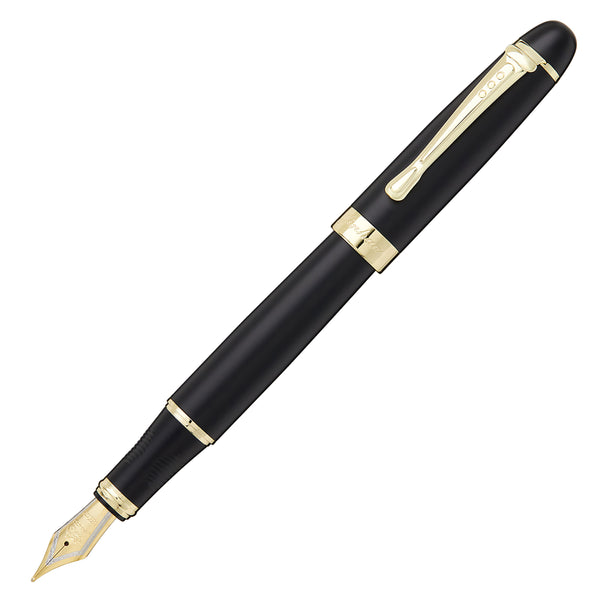 Gullor Jinhao X450 Fountain Pen - Medium Nib, Purple With Gold Trim