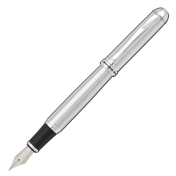 Jinhao X450 Champagne Silver Fountain Pens 0.7 mm Broad Nib Golden Trim No Box
