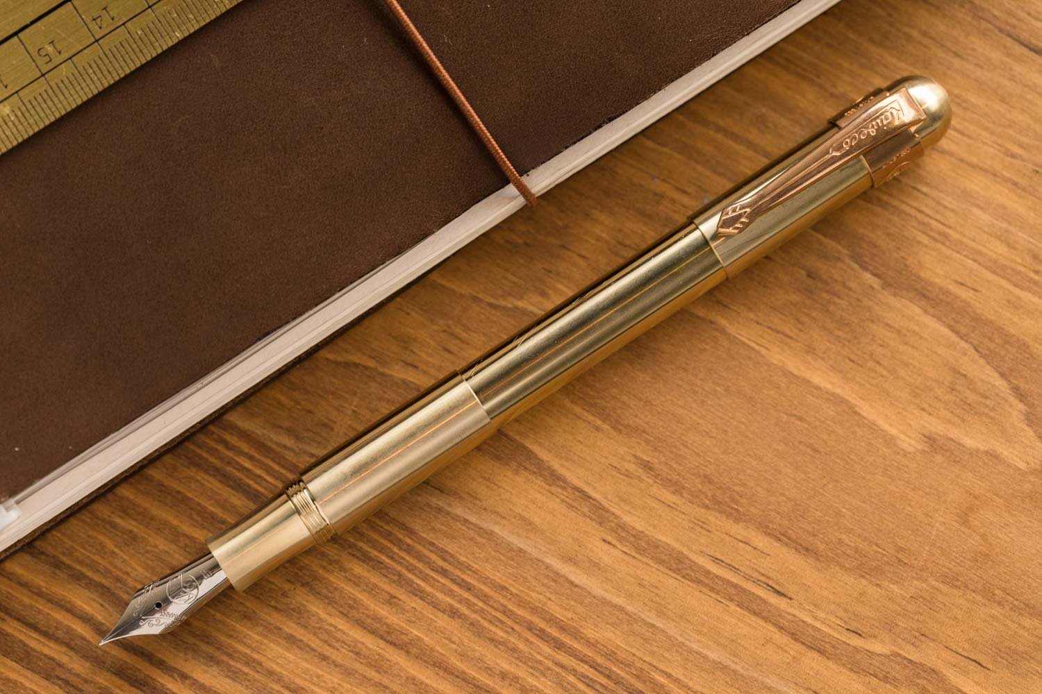 Kaweco Supra Fountain Pen - Brass - The Goulet Pen Company