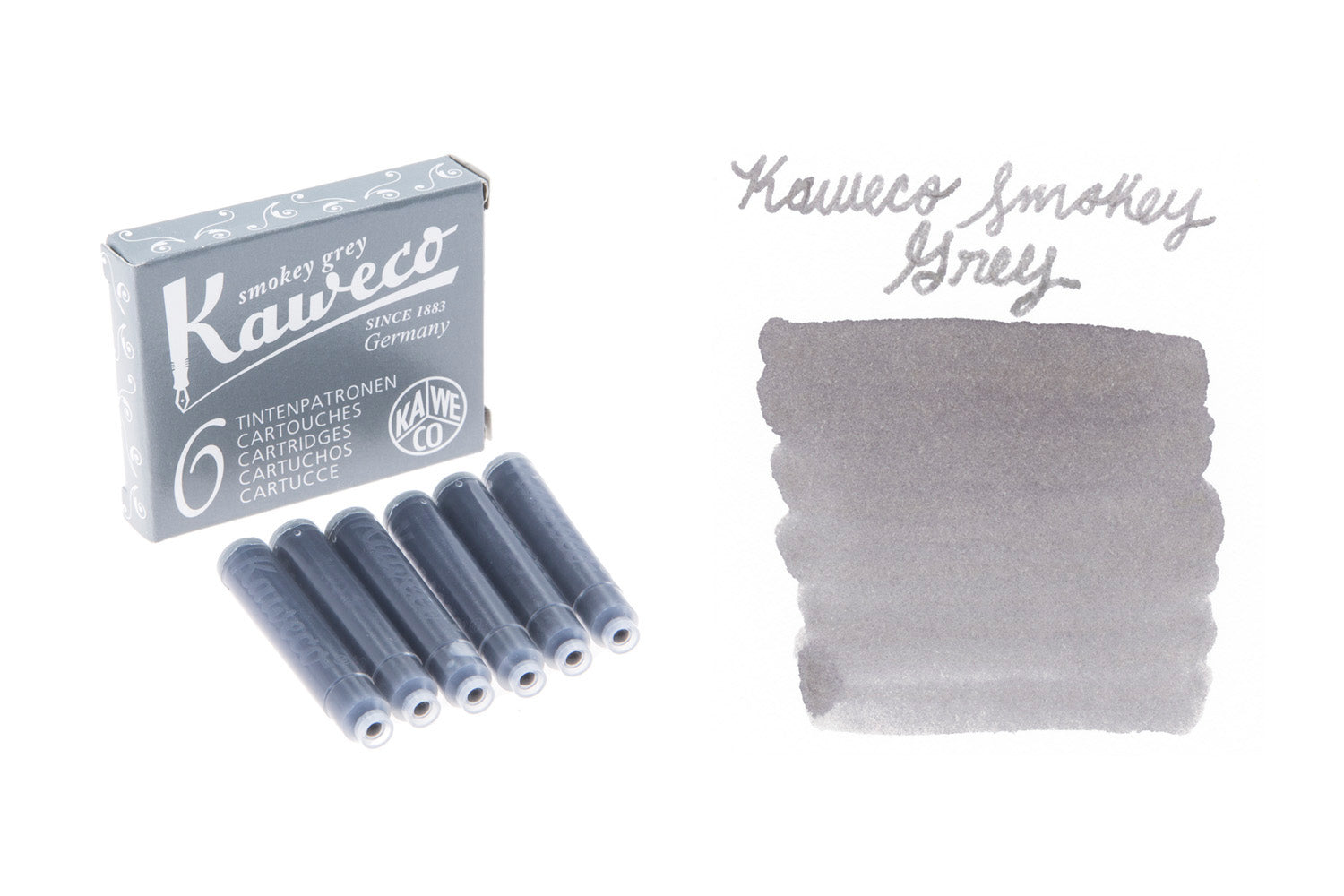 Kaweco Smokey Grey - Fountain Pen Ink Cartridges - The Goulet Pen Company