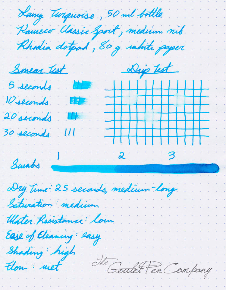 LAMY turquoise - Fountain Pen Ink Cartridges - The Goulet Pen Company